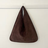 Triangle Suede Bag