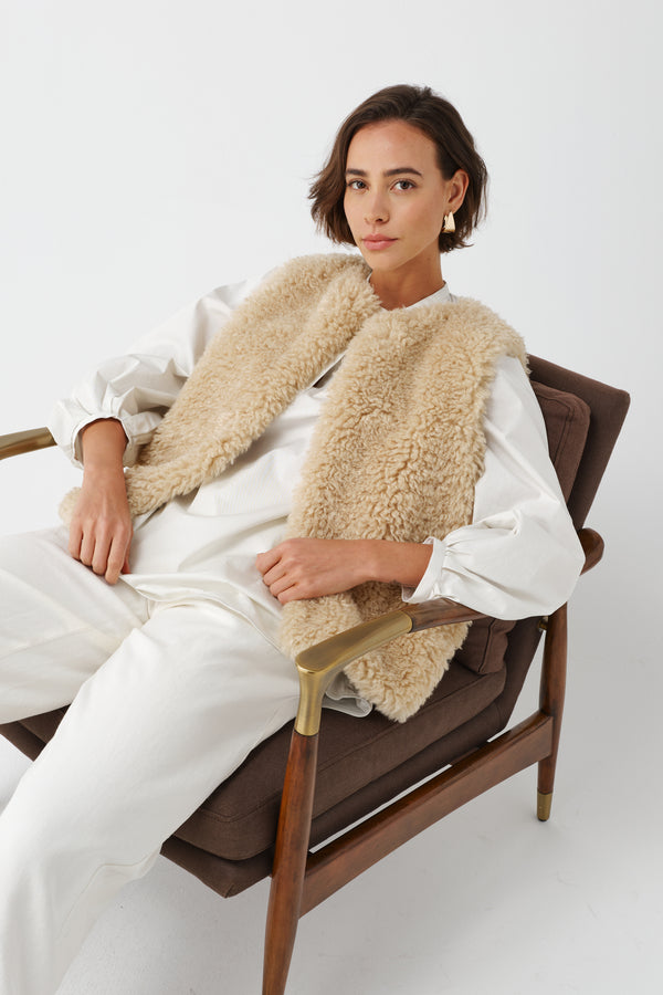 Faux Sheepskin Gilet