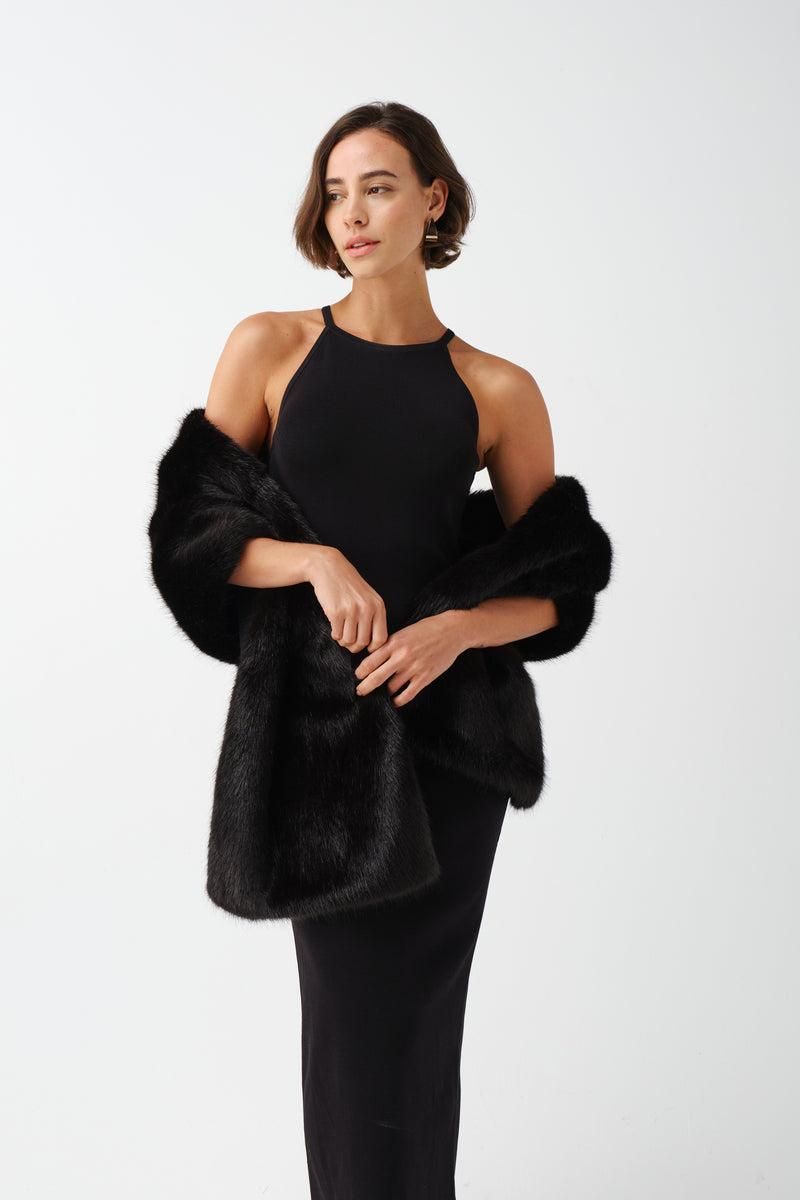 Faux Fur Stole